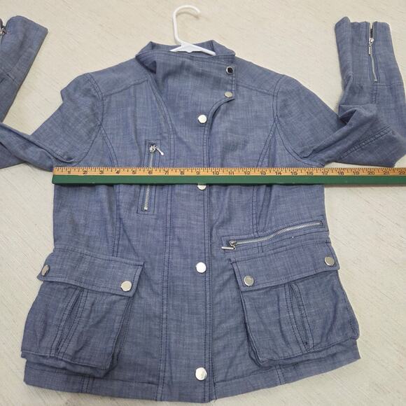 White House Black Market Woman's Blue Jacket size 8 - Picture 12 of 12